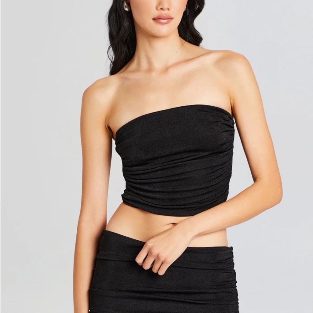 Strapless Black Top